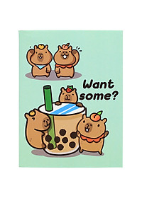 Tập Học Sinh Capybara - 4 Ô Ly - 200 Trang 80gsm - The Sun (Mẫu Bìa Giao Ngẫu Nhiên)