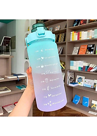 Bình Đựng Nước 2L Dễ Thương Có Vạch Báo Giờ Uống Nước - Hàng Loại 1 - Chính Hãng MINIIN