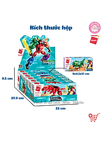 Đồ chơi xếp hình, lắp ráp 6 in 1 Qman 41105 – Chiến binh khủng long (512 mảnh ghép) dành cho bé trai trên 6 tuổi