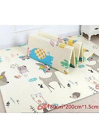 Thảm Trải Sàn Cho Bé Xốp XPE 2 Mặt Phủ Silicone Hàn Quốc Mẫu Đẹp Chống Thấm, Chống Va Đập Trơn Trượt-1m8*2m Hàng Chính Hãng MINIIN