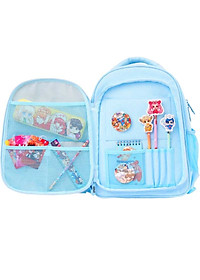 Balo Bé Gái Chống Gù Lớp Học Mật Ngữ - HooHooHaHa - My Closet Sparkle Cyan - Màu Xanh Da Trời - A-BL11007