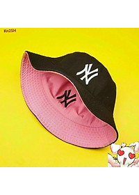 Mũ bucket nam nữ nón tai bèo thêu chữ cực xinh, mũ quốc dân vành tròn vải thoáng khí, chất vải cotton dày mịn