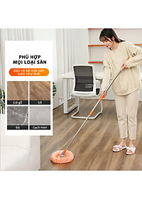 Chổi Quét Trần Nhà Cán Kéo Dài 180Cm ,Cây Lau Trần Nhà Hình Hoa Hướng Dương Xoay 180 Độ Giúp Bạn Làm Sạch Mọi Ngóc Ngách - HÀNG CHÍNH HÃNG MINIIN