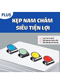 Kẹp Giấy Từ Tính Plus - Size Lớn