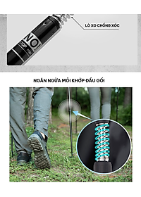 Gậy Leo Núi Hợp Kim Nhôm, siêu nhẹ 230g, gấp gọn 30cm tiện lợi đem theo đi dã ngoại, trekking, phượt - Hãng dododios