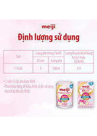 Sản phẩm dinh dưỡng công thức Meiji Growing up Formula 800g (Dành cho trẻ từ 1-3 tuổi)