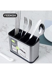 Hộp Đựng Dao Dĩa Đũa Bằng Thép Không Gỉ Cao Cấp Thương Hiệu FEIDASH 