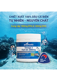 Combo 2 Hộp Dầu Cá Goodhealth Omega 3 Fish Oil 1000mg 150 Viên - Bổ Não - Tăng Trí Nhớ - Mắt Tinh - Chính Hãng Từ New Zealand