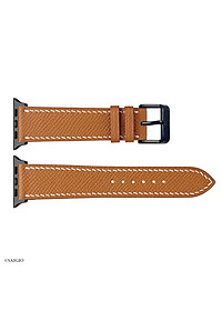 Dây Đồng Hồ Apple Watch 49mm 46mm 45mm 44mm 42mm, Chất Liệu Da Bê EPSOM Thảo Mộc Cao Cấp, Nhập Khẩu Từ Châu Âu, Dây Đeo Phong Cách Hiện Đại và Sang Trọng, Tương Thích Các Phiên Bản Series Ultra2/Ultra/SE2/SE/10/9/8/7/6/5/4/3/2/1