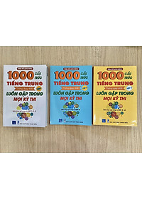 Combo 3 sách: 1000 Cấu Trúc Tiếng Trung Thông Dụng Nhất Luôn Gặp Trong Mọi Kỳ Thi Tập 1 + Tập 2 + Tập 3 