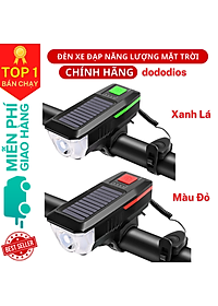 Bộ Đèn Xe Đạp dododios Và Còi Năng Lượng Mặt Trời USB Có Thể Sạc Lại 4 Chế Độ Đèn Pha Xe Đạp - Hàng Chính Hãng dododios