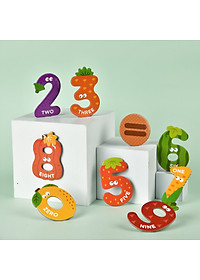 Bộ chữ cái, chữ số nam châm Mideer cho bé từ 3 tuổi trở lên học chữ cái nhận biết con vật và ghép từ đơn giản