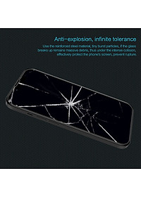 Miếng dán kính cường lực cho iPhone 13 6.1 inch / iPhone 13 Pro hiệu Nillkin Amazing H độ cứng 9H độ trong full HD, siêu mỏng 0.33mm - Hàng chính hãng