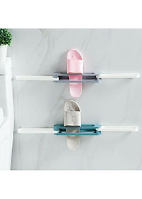 Kệ Để Giày Dép Thông Minh Thanh Treo Khăn Đa Năng, Giá Treo Kẹp Dép Tiện Dụng Treo Tường 3 NGĂN Gấp Gọn Dán Tường - Hàng Loại 1 - CHính Hãng MINIIN