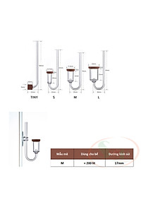 Đầu sủi co2 Chihiros Nano Diffuser khuếch tán trộn bọt co2 mịn bể thủy sinh