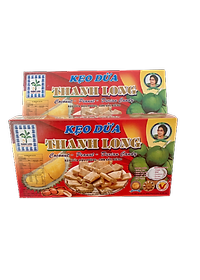 Kẹo Dừa Đậu Phộng Thanh Long - Hộp 500g, thơm béo, mềm dẻo, không dính răng, ít ngọt, đặc sản của Bến Tre