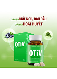 [Tặng Hộp 15v] Combo 2 Hộp 60v - Viên Uống Bổ Não OTIV Ecogreen Giảm Đau Đầu Mất Ngủ, Tăng Trí Nhớ