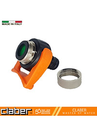 Đầu Nối Vòi Nước Lavabo Claber 8587, ren trong 24mm, ren ngoài 22mm, chất liệu nhựa ABS và Inox