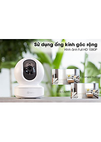 Camera IP Wifi Trong Nhà Ezviz TY1 2MP Quay Quét 360 độ, Đàm Thoại 2 Chiều - Hàng chính hãng
