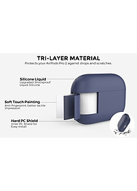 Ốp Silicon Cho Airpods PRO 2 Kai.N_Bounce Silicone Kèm Dây Đeo_ Hàng Chính Hãng