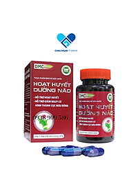 Viên Uống Bổ Não HOẠT HUYẾT DƯỠNG NÃO Domesco Hộp 60 Viên - Hỗ Trợ Tăng Cường Tuần Hoàn Máu Não, Cải Thiện Trí Nhớ, Ngăn Ngừa Hình Thành Cục Máu Đông, Giảm Đau Đầu, Hoa Mắt, Chóng Mặt