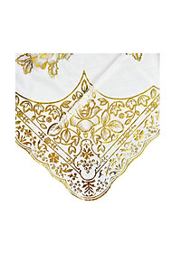 Khăn trải bàn PAULEE WLG-751 hoa văn nhũ vàng (152cm x 228cm)