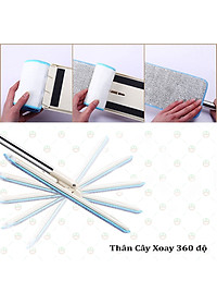 [Sạch Sẽ] [Chỉ TpHCM] Bộ Cây Lau Nhà Thông Minh KhoNCC Hàng Chính Hãng - Kèm Thùng Vắt 2 Ngăn - NLVQ-2975-BCLN (Ngẫu nhiên Màu)