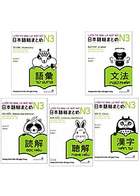 Combo Luyện Thi Năng Lực Nhật Ngữ N3 : Ngữ Pháp, Từ Vựng, Hán Tự, Đọc Hiểu, Nghe Hiểu Kèm File MP3 hover