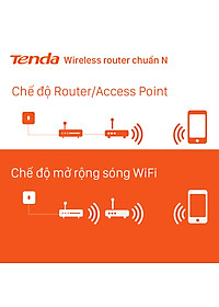 Thiết bị phát Wifi Tenda N301 Chuẩn N 300Mbps - Hàng Chính Hãng