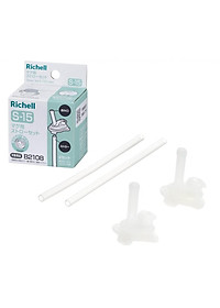 Ống hút S-15 chống sặc AXSTARS Richell Nhật Bản - 2 bộ | Baby