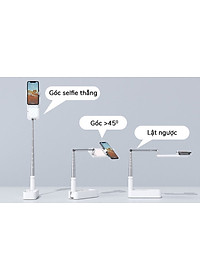 Gậy livestream thông minh kèm đèn DOXG-V6 - Điều chỉnh chiều cao lên đến 1.3m - Góc quay 360 độ - Gấp gọn dễ dàng - Sử dụng pin sạc dung lượng cao - Ánh sáng 3 màu, 7 chế độ - Kèm remote bluetooth chụp hình, quay phim từ xa