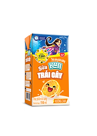 Thùng 48 hộp Sữa trái cây hương cam KUN 110ml/hộp