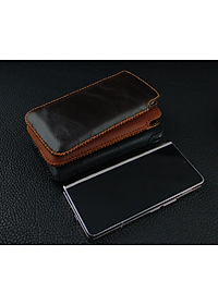 Bao Da Dây Rút cho Samsung Z Fold2 Z Fold3 Z Fold4 Da Bò Thật