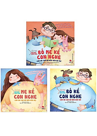 Combo 3 cuốn Cẩm nang dành cho mẹ bầu và thai nhi : Bố mẹ kể con nghe + Mẹ kể con nghe + Bố kể con nghe   - ( tặng kèm Bookmark  Aha 