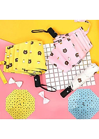 Dù Đi Mưa Gấp Gọn Hình Gấu 2 Lớp Chống Thấm Tốt - Hàng chính hãng