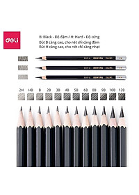Bộ Dụng Cụ Vẽ Phác Thảo 27 Phụ Kiện Deli - Vẽ Mỹ Thuật - 1 Bộ - 58125