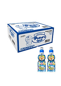 Thùng 24 Chai Nước Uống Pororo Hương Vị Sữa 235ml