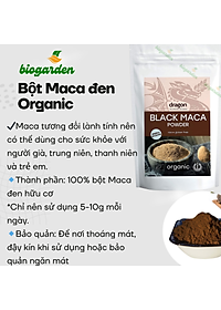 Bột Maca đen hữu cơ 100gr - Dragon Superfoods