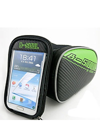 Túi treo sườn xe đạp chống nước cho điện thoại (đỏ)