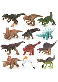 Mô hình đồ chơi khủng long kỉ Jurassic World Dinosaurs cho bé (Bộ 12 khủng long)