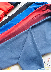 Combo 3 quần dài trẻ em từ 7 - 30 kg - vải thun da cá co giãn - dày dặn - màu ngẫu nhiên