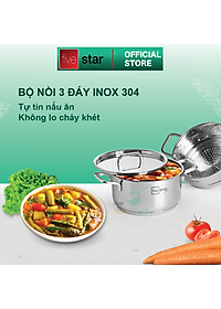 Bộ Nồi Xửng Hấp Inox 304 Fivestar (20cm)