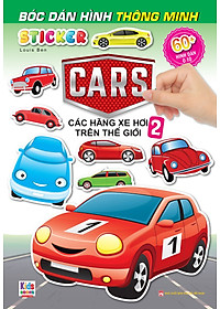 Sách - Combo 4 Cuốn Bóc Dán Hình Sticker Thông Minh - Cars: Các Hãng Xe Hơi Trên Thế Giới