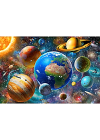 Tranh Xếp Hình Random Cut 750 Mảnh Minh Châu – The Solar System (40x60cm)