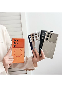 Ốp Lưng Từ Tính Cho Galaxy S25 Ultra / S24 Ultra Nhựa Cứng Mờ Tráng Gương - BUM STORE GALAXY CASE