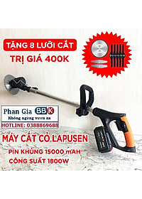 Máy cắt cỏ, tỉa cành cầm tay LAPUSEN pin khủng 15000mah, động cơ mạnh 1800w