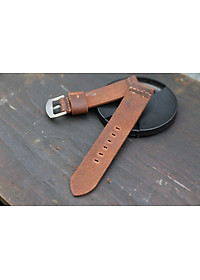 Dây đồng hồ da bò sáp ngựa điên Handmade