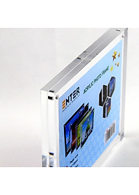 Khung hình mica cao cấp Enter FR08 150x200mm mica 10mmx2, Khung ảnh để bàn nam châm, Khung bằng khen