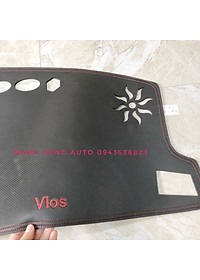 Thảm da Taplo vân carbon Cao cấp dành cho xe Toyota Vios 2019-2020-2021