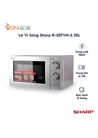 Lò Vi Sóng Sharp R-207VN-SL (20L) - Hàng Chính Hãng